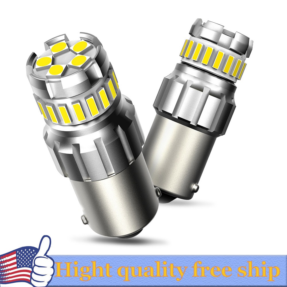 AUXITO 7506 LED 1156 Ba15s P21W 100W 6K WHITE Backup Reverse Light Bulb 2400LM K