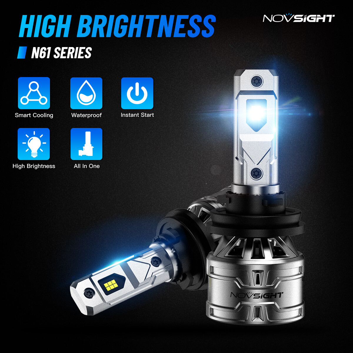 H11 H11 H11 Combo LED Headlight High&Low+Fog Light Bulbs Kit Super Bright White