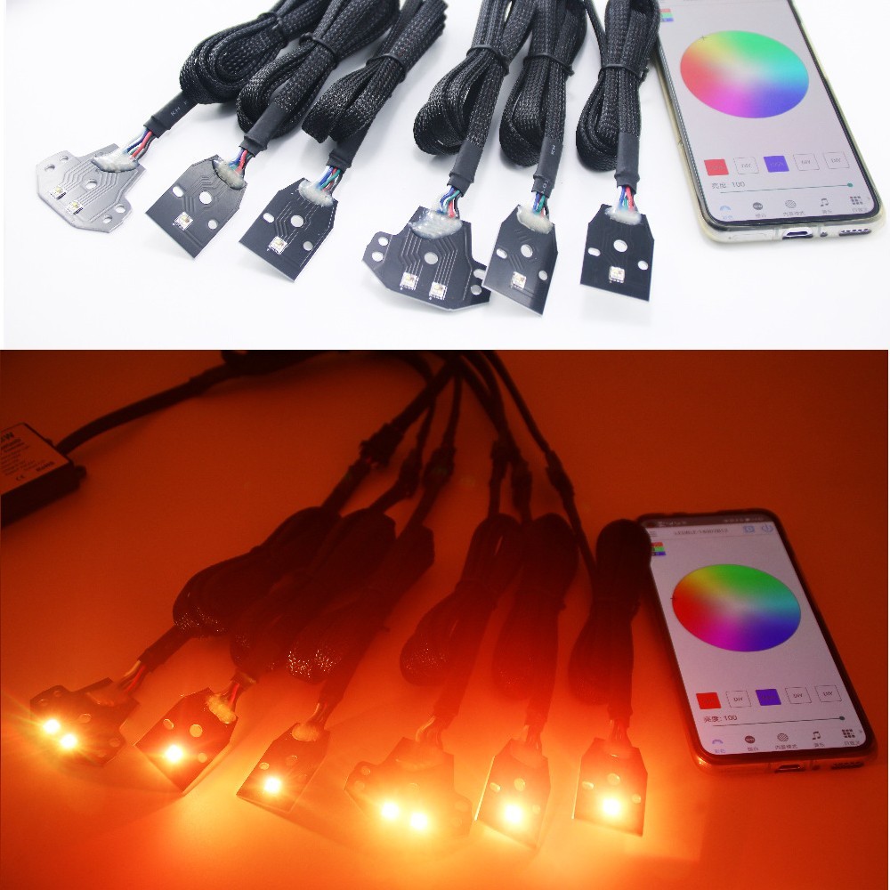 RGBW LED DRL Circuit Board Kit for 2015‑Up Dodge Charger C‑Ring Headlights App