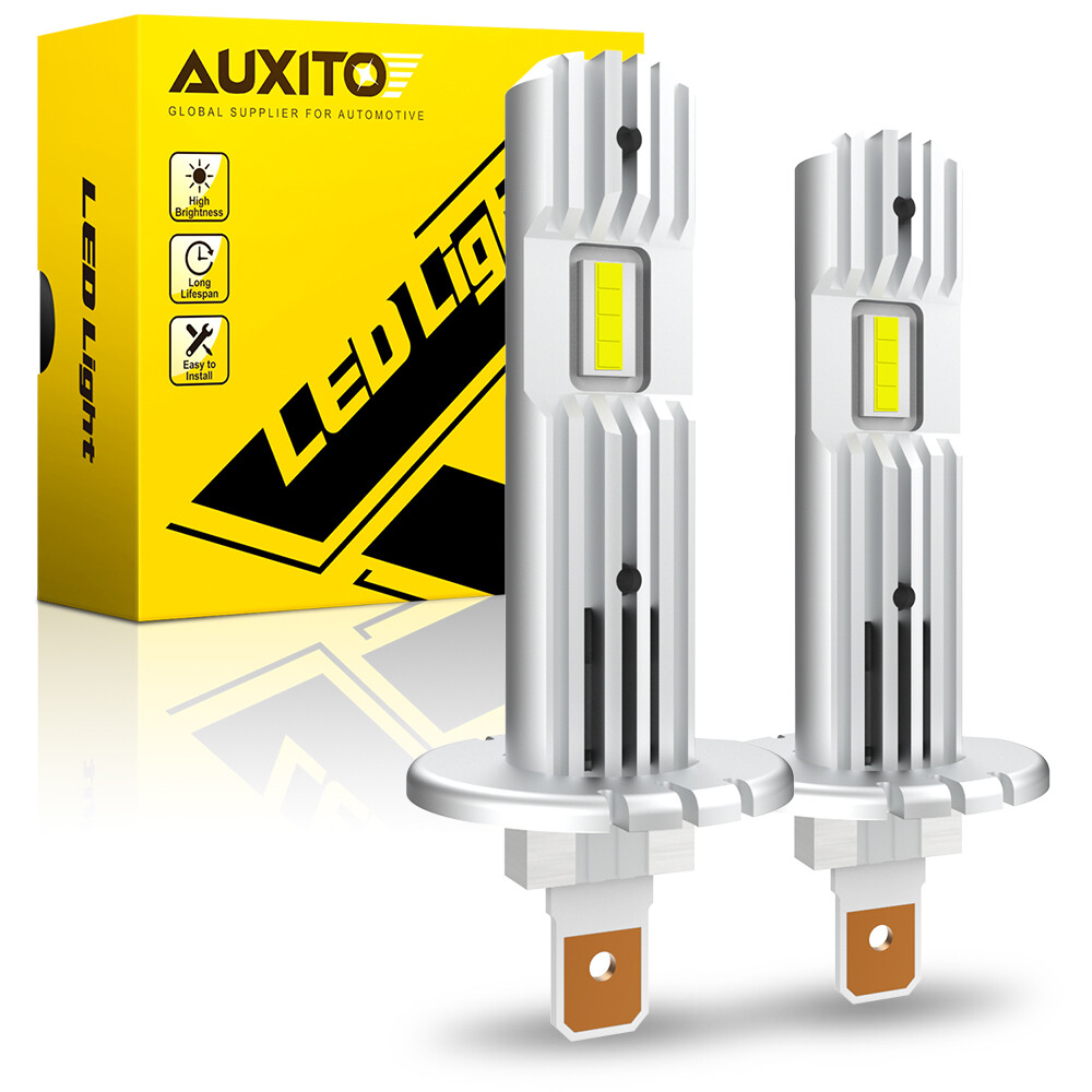 2X AUXITO H1 LED Headlight High Low Bulb Kit 20000LM 6500K White ERROR FREE EOA