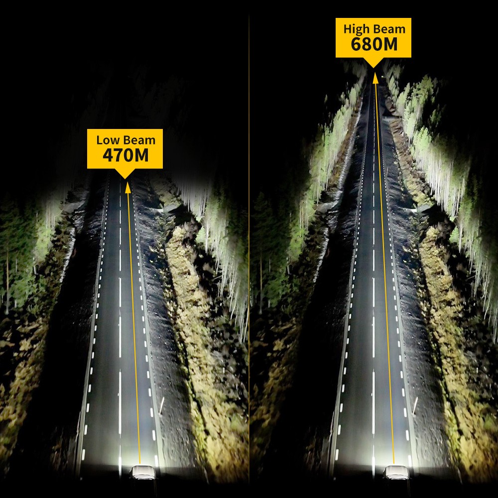 AUXBEAM 7″/9″ Round LED Driving Work Lights 360-PRO Spot Pods Head Lamp & Cover