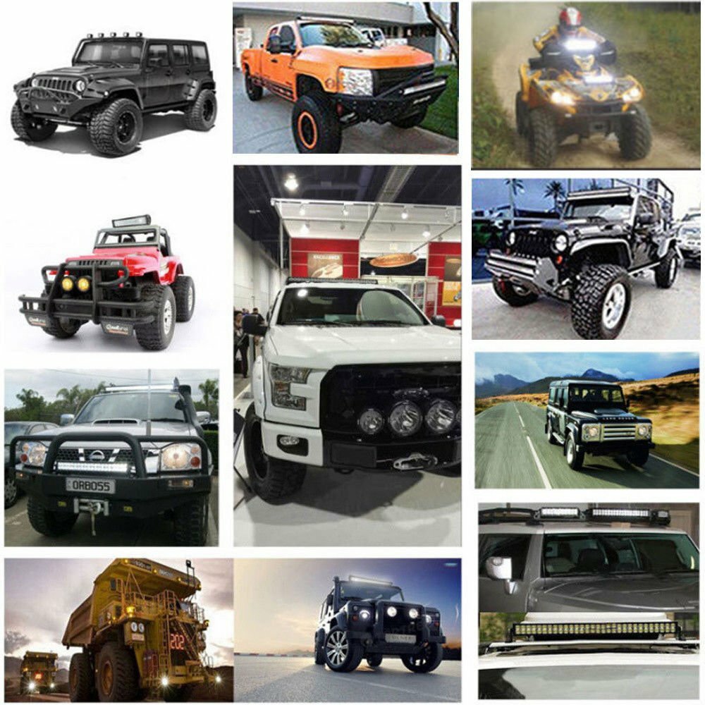 LED Work Light 6 Inch 48W 12V Driving Strip Flood Beam light Bar SUV Offroad 1PC