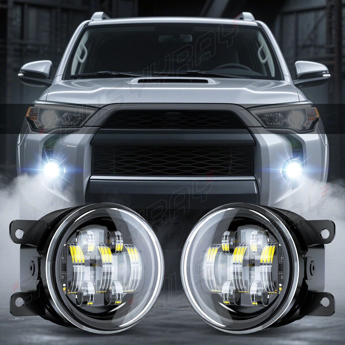 Pair LED Fog Lights Driving Lamps For 2016-2021 Honda Civic Front Left & Right