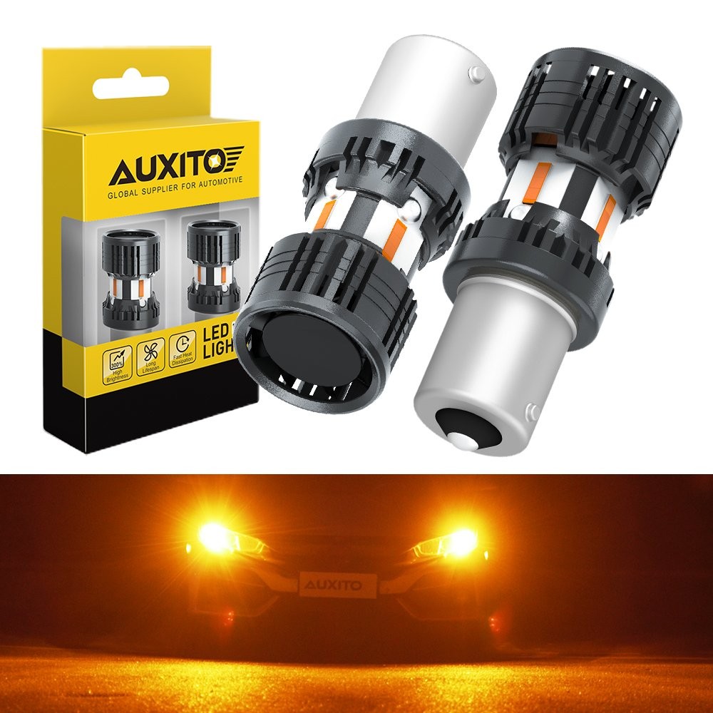 BAU15S 7507 LED Turn Signal Light Amber Canbus Bulb Error Free Yellow 2/10x