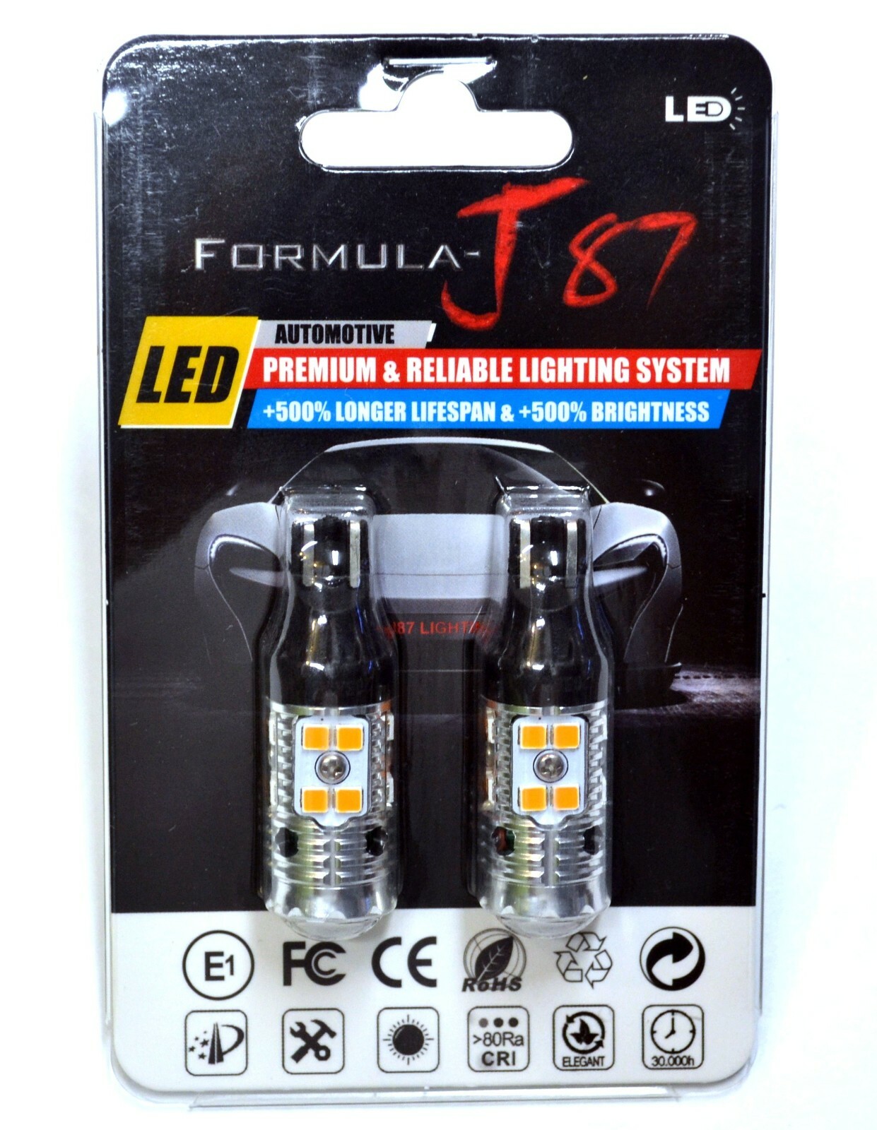 Canbus Error Free LED Light 916 Amber Two Bulb Rear Turn Signal Replace Upgrade