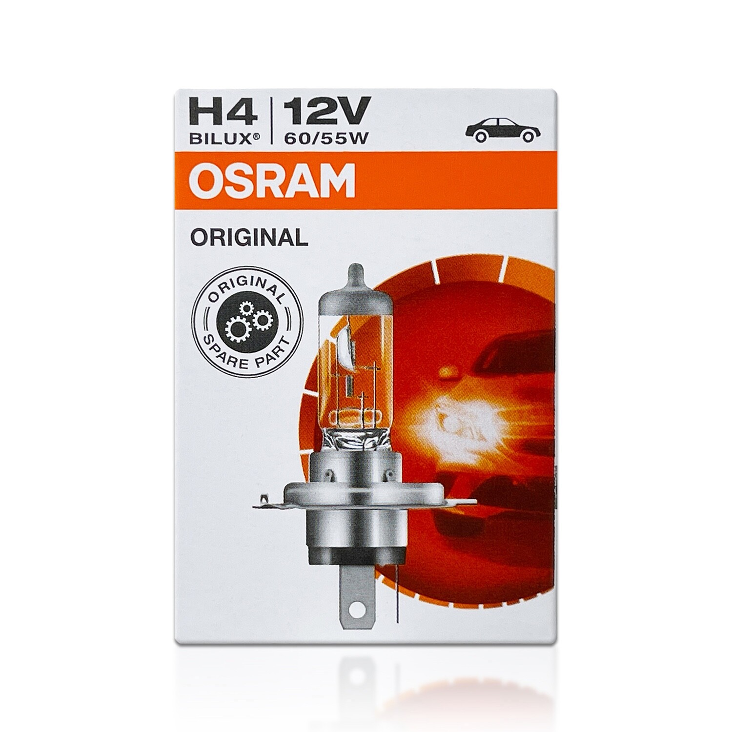 Osram 9003 H4 BILUX Original Standard Halogen Headlight Bulbs 64193 | Pack of 10