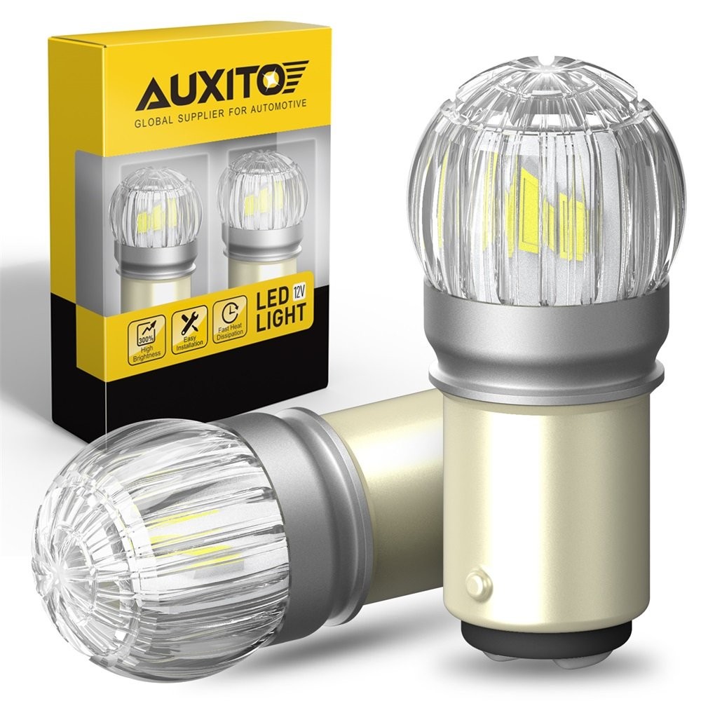 AUXITO BAY15D 1016 LED White 1157 Reverse Backup Turn Light Signal Light Bulbs