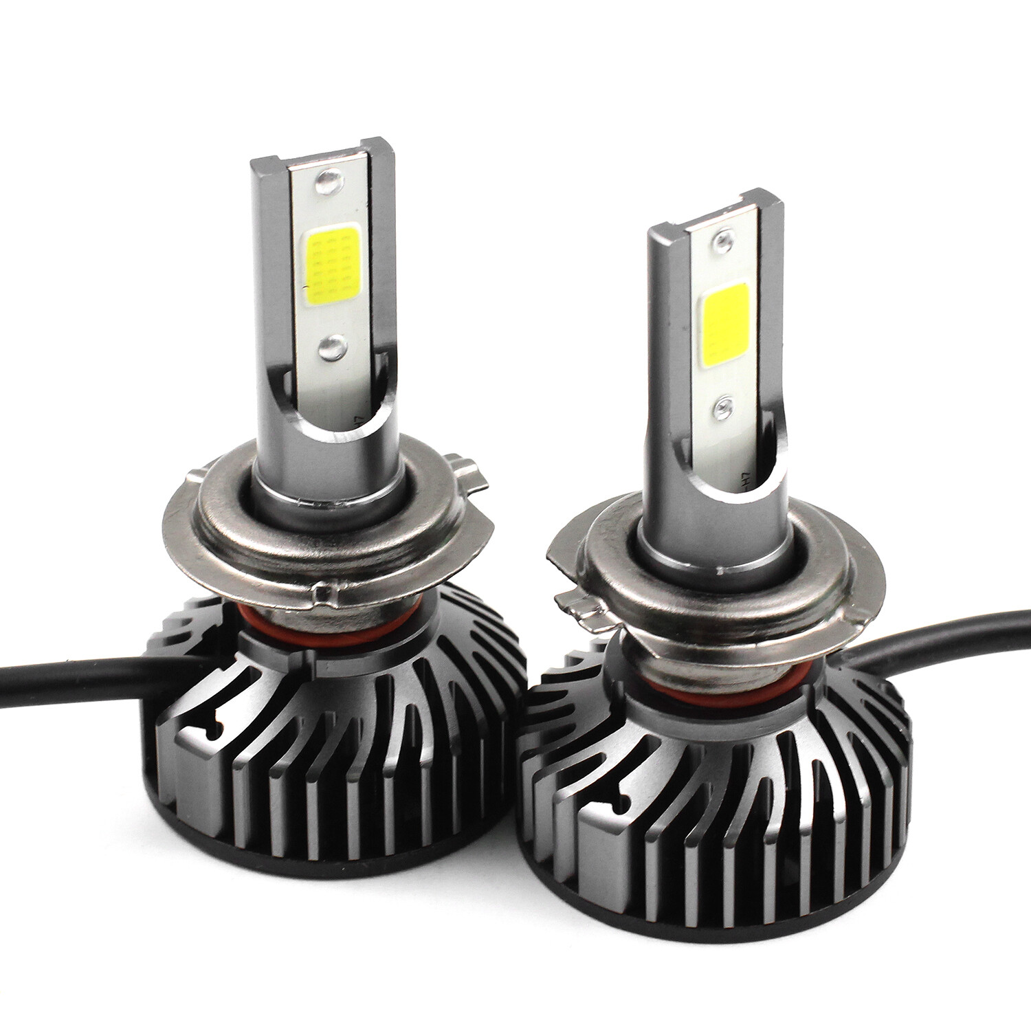 4PCS H7 H7 H11 LED Headlights Bulbs High Low Beam Fog Light Kit US 6000K