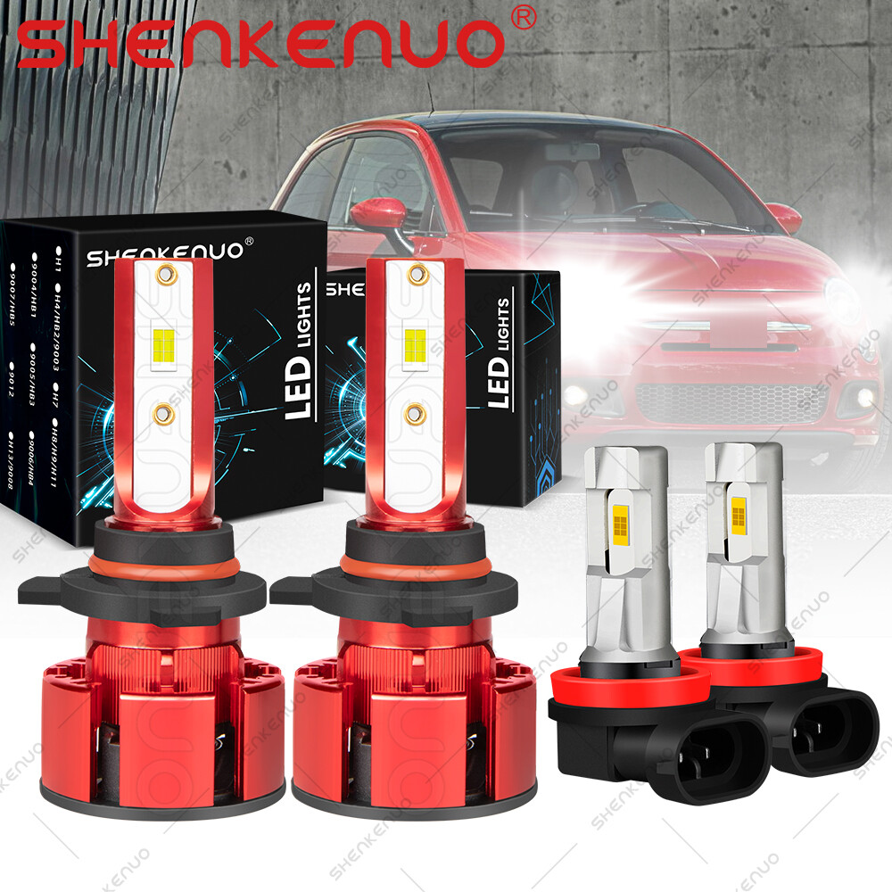 For Chevrolet Equinox 2019 2020 6000K 4X Front LED Headlights + Fog Lights Bulbs