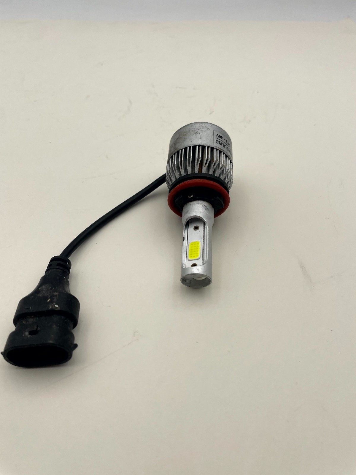 Universal Car Headlight LED Bulbs Lime Green Aluminum Housing Long-Lasting 36V
