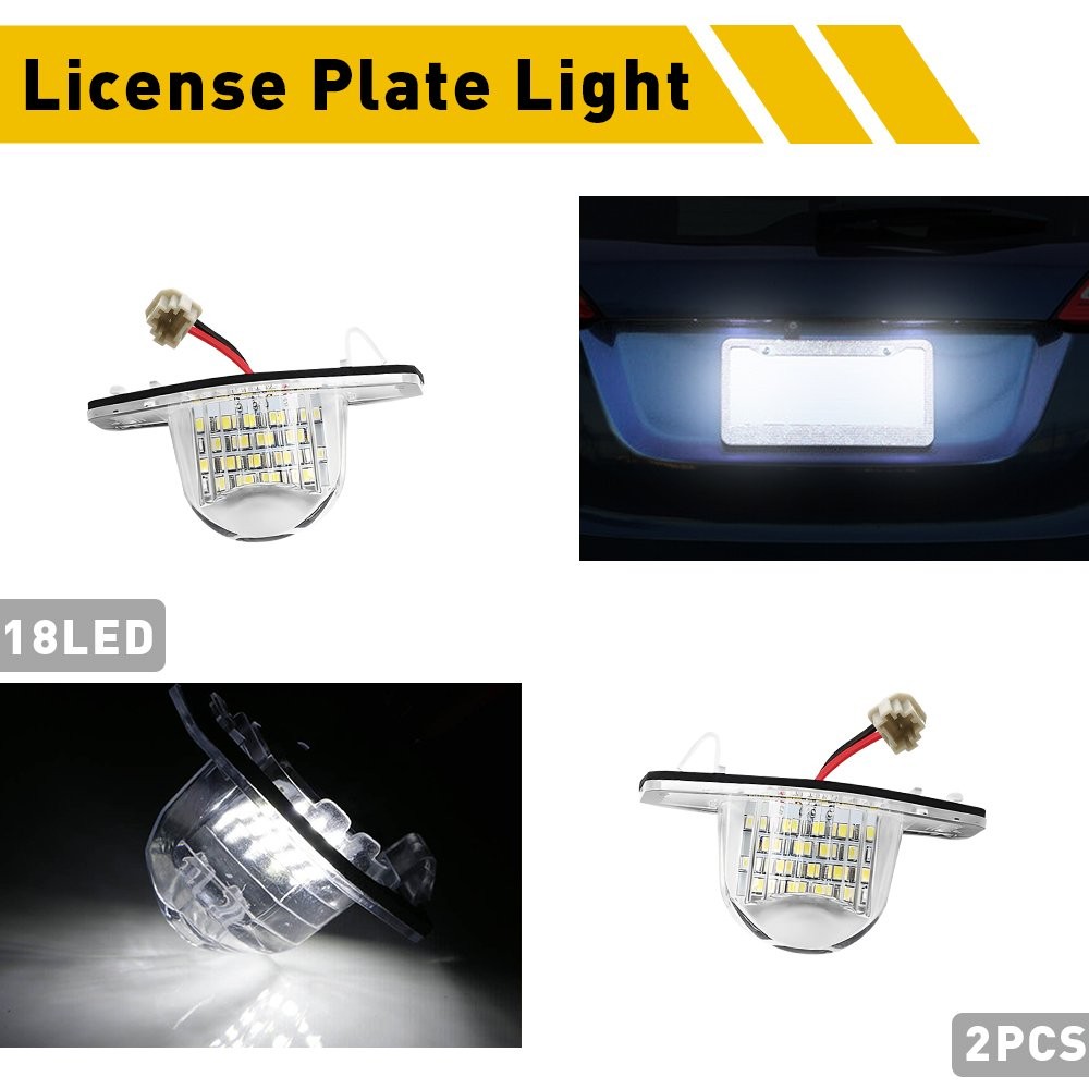 2 PCS License Plate LED Assembly Light For Honda Coupe Civic 2012 2013 2014 2015