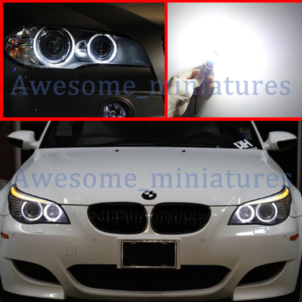 2Pcs 160W H8 LED Angel Eyes Halo Ring Bulbs For BMW E90 E92 E93 E60 E61 X5 X6 Z4