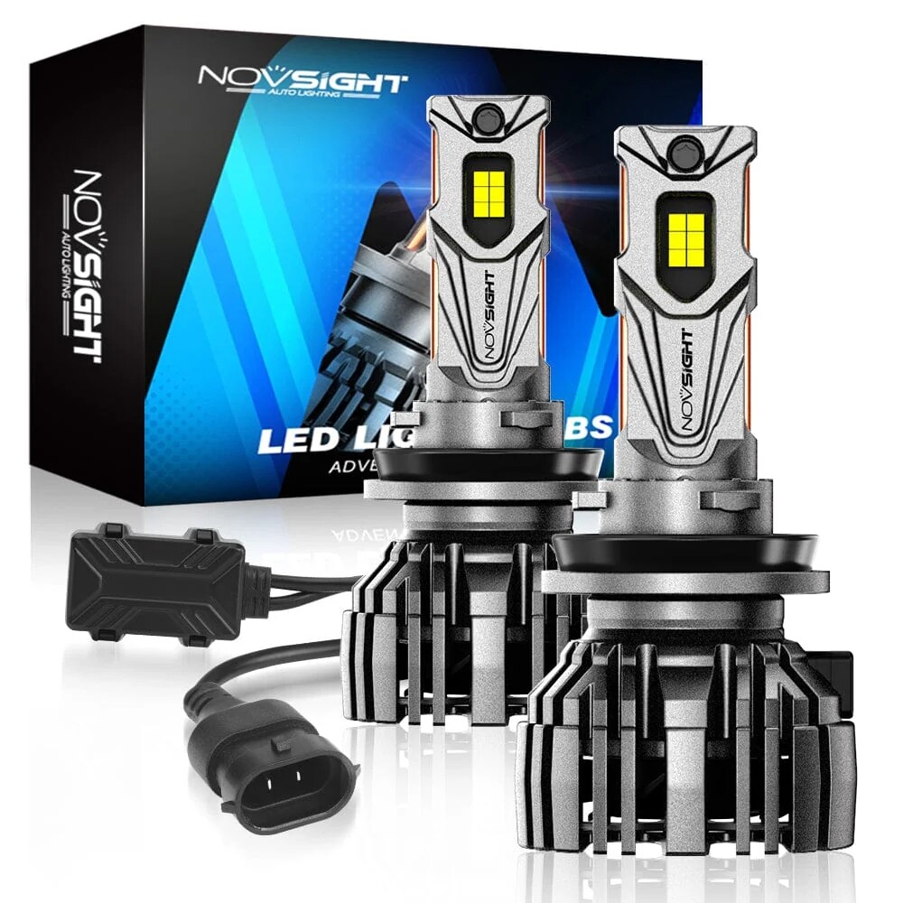NOVSIGHT H11 H8 H9 LED Headlight Bulb 6500K 30000LM 140W Canbus No Free Hi/Lo 2x