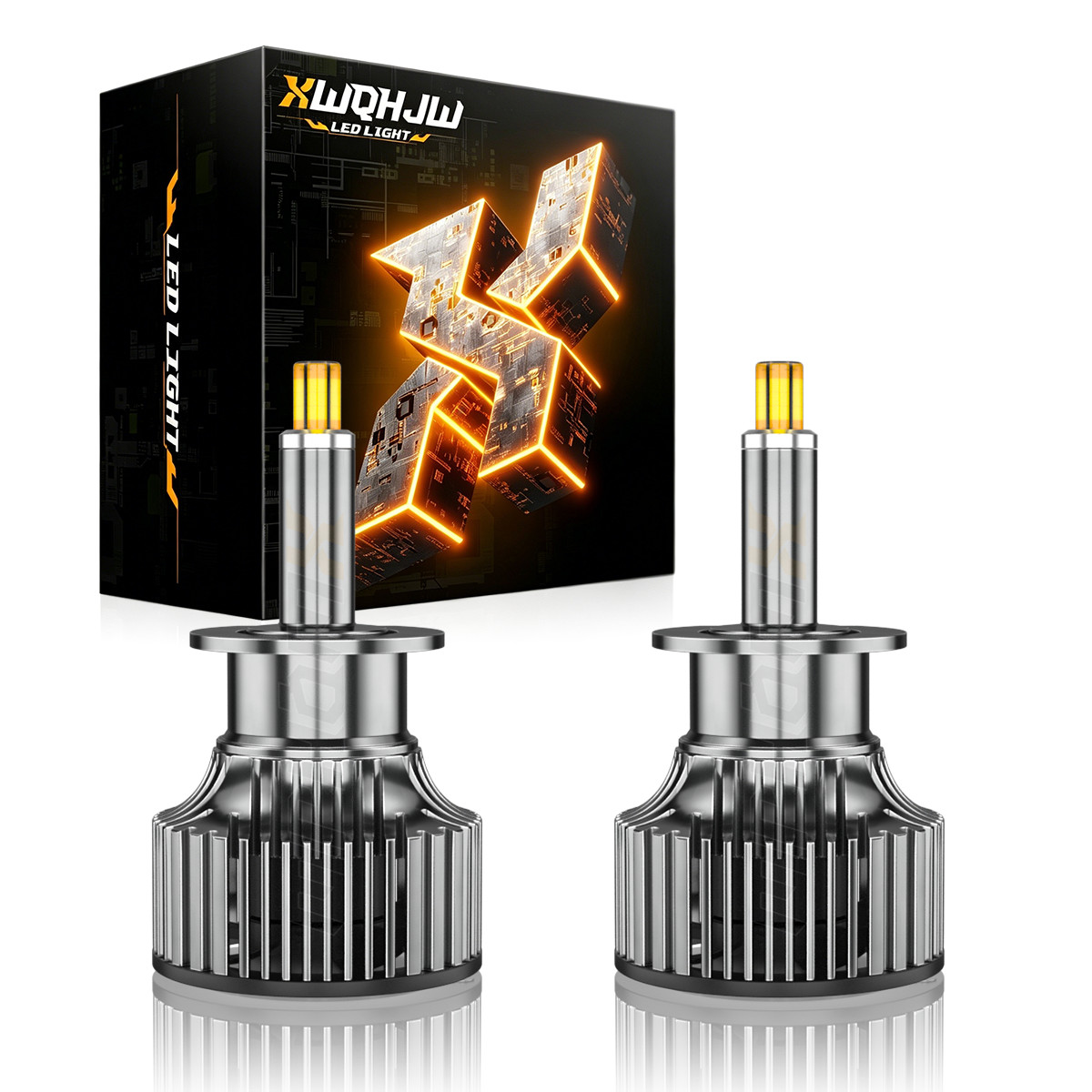 H1 LED Headlight Bulbs Lamp 6000K White 120W 22000LM High Low Beam XWQHJW