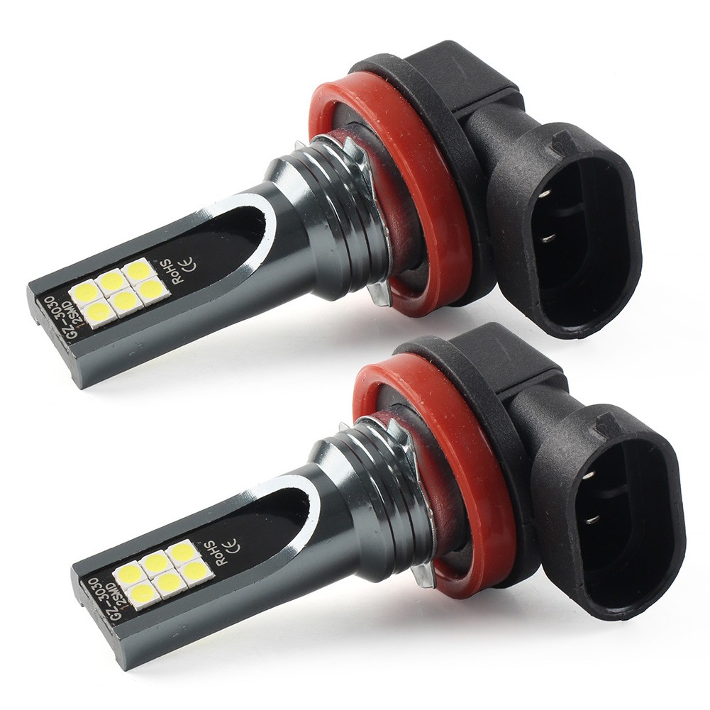 2Pcs 360 Degrees H11 LED Light Super Bright Bulbs White Light