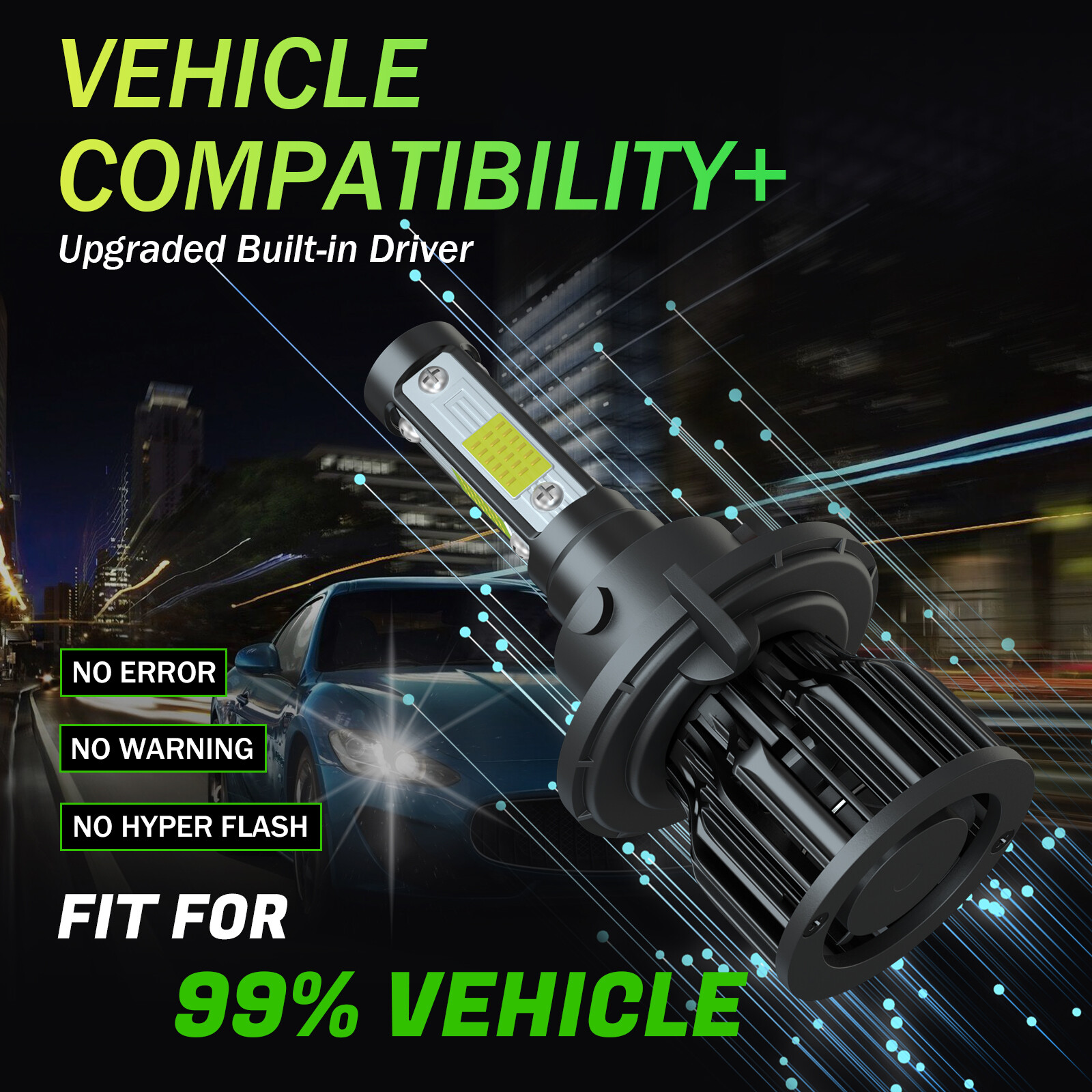 For Ford F250 F350 F450 2005-2019 – 6x 6000K White LED Headlight Fog Light Bulbs