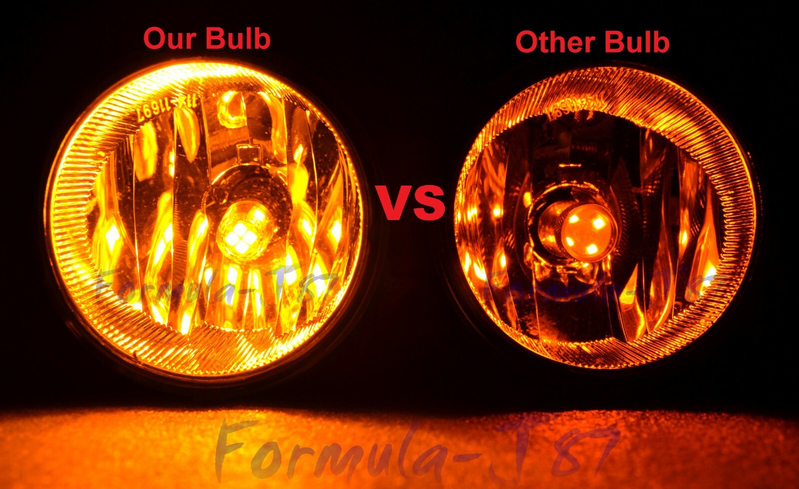 LED 20W 880 H27 Orange Two Bulbs Fog Light Replacement Upgrade Lamp Stock Fit OE