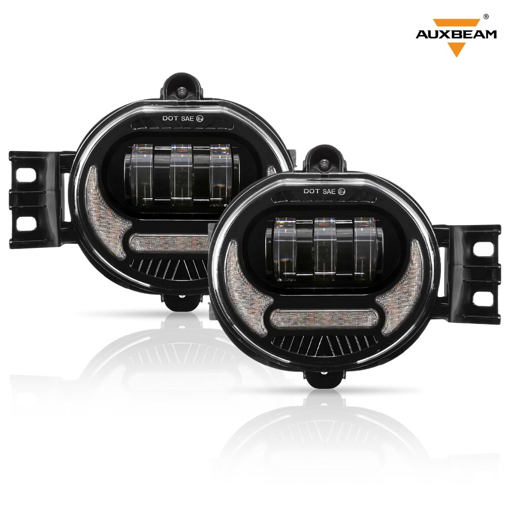 LED Fog Lights w/ DRL Turn Signal Lamp for Dodge Ram 02-08 1500 03-09 2500 3500