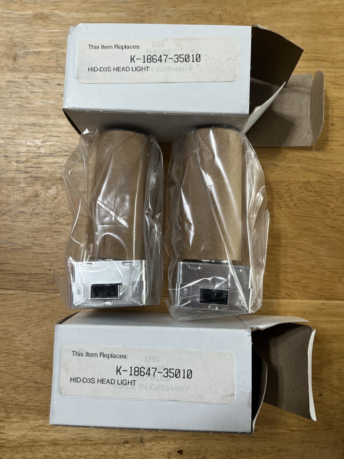 2x Philips Xenstart D3S Xenon Bulbs Set 18647-35010 HID Head Light Lamps K12