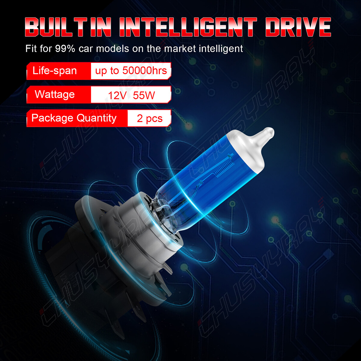 2PCS H11B Halogen Headlight Bulbs Conversion Kit Low Beam White Super bright