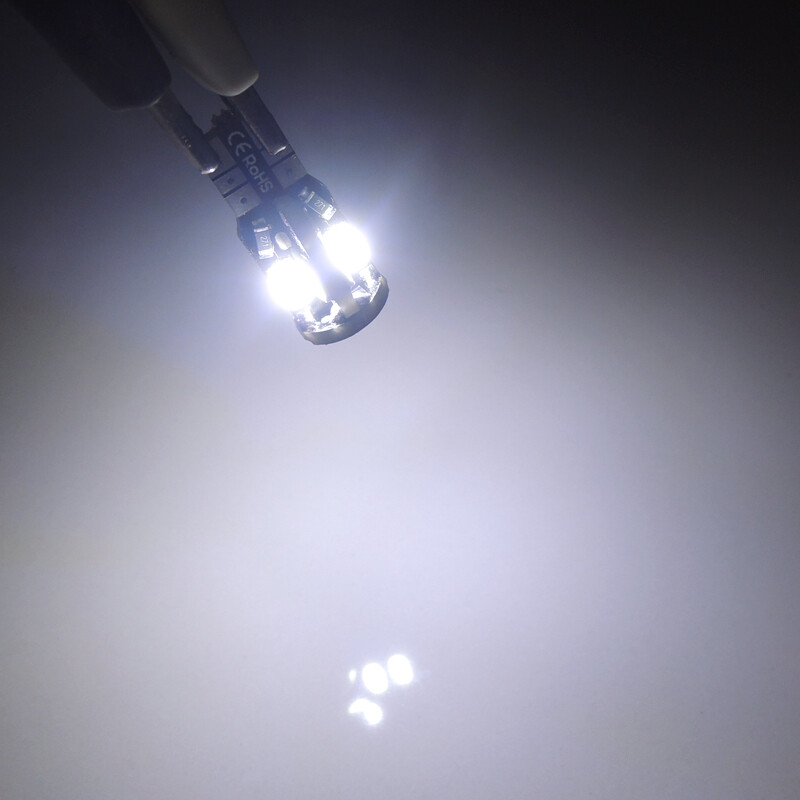 2 Xenon White 168 W5W LED License Plate Light Bulbs for Toyota Corolla 1998-2022