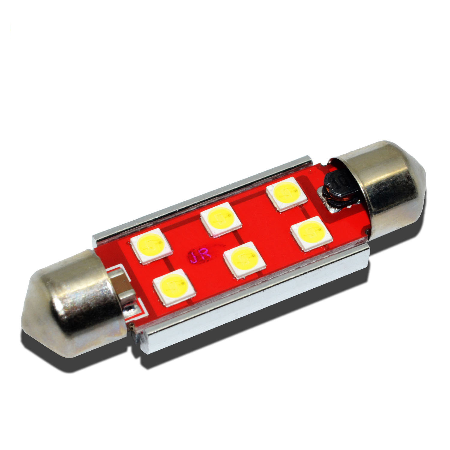 Alla Lighting 2pc 800LM 3030 6-LED Dome Map Trunk Light Festoon Bulb 578,White