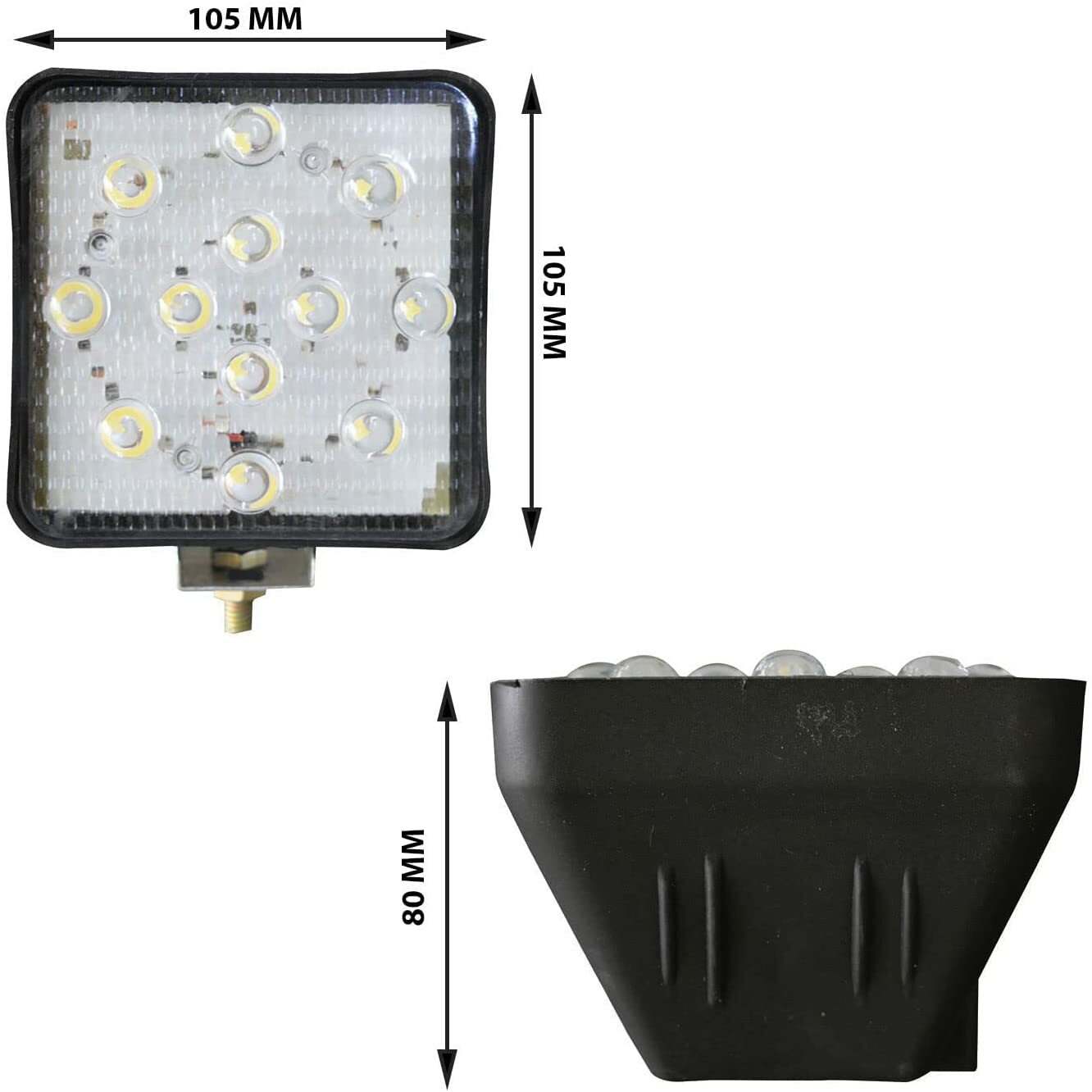 Super Bright LED Work Lamp Assembly Suitable for Cars Jeep SUV Bikes Tractors JC