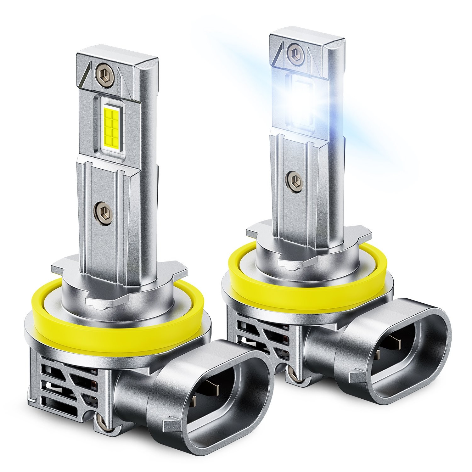 H11 LED Headlight Bulbs Kit High Low Beam 100W 330000LM Super Bright 6500K White