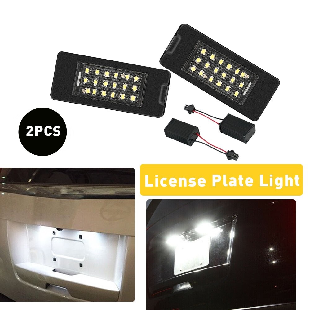 2x 18-LED White License Plate Light 2015-2019 For Cadillac ATS Escalade ESV New
