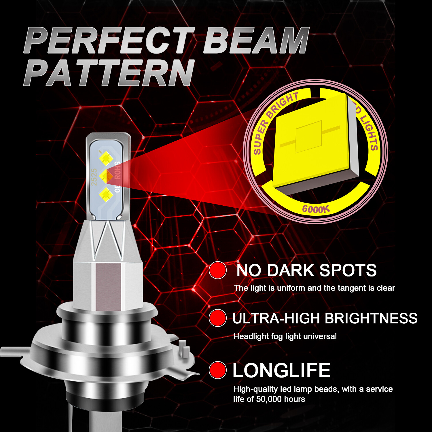2 Super Brite LED Bulbs For Massey Ferguson AGCO ACP0355690 headlight bulb USA