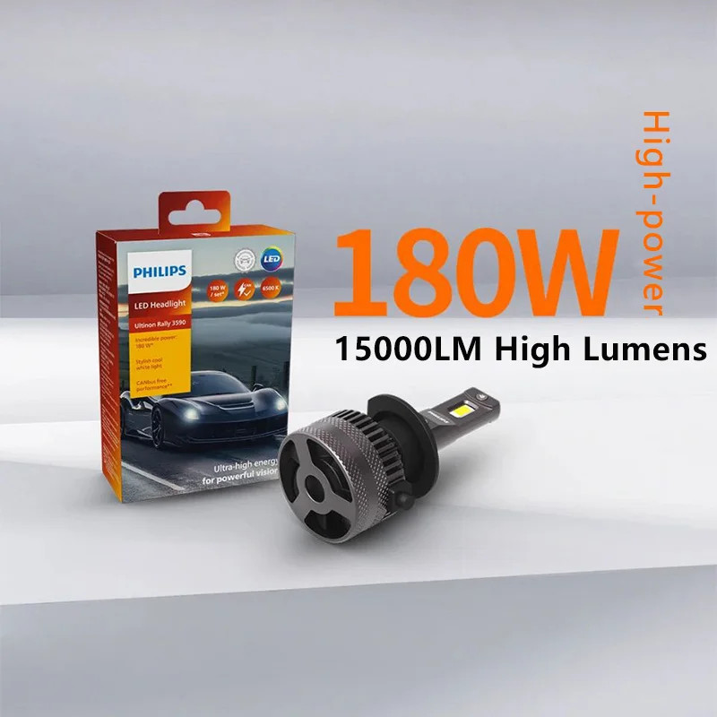 Philips Ultinon Rally 3590 H4/H19 Car LED Headlight Globes 180W 15000LM 6500K