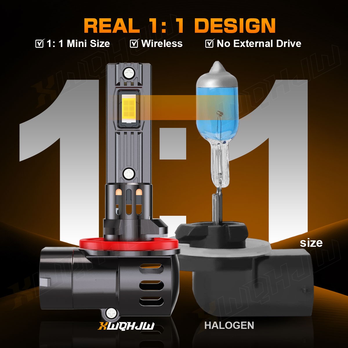881 886 889 H27W/2 6000k White 1200LM LED Fog DRL Light Bulbs Set of 2