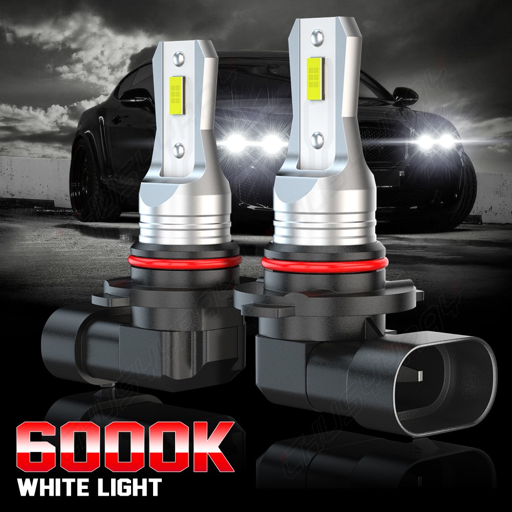 F15 9005 9006 Combo LED Headlight High Low Beam Bulbs 6500K Clear White