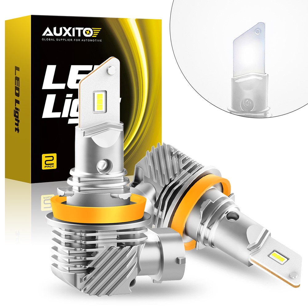 LED Headlight Bulb AUXITO H11 H9 H8 Low Beam Fog Light 17W 20000LM 6000K White