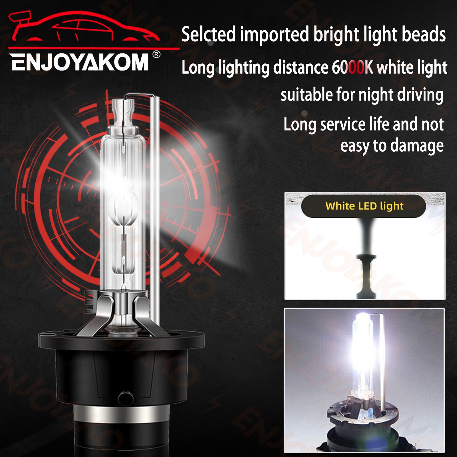 For Infiniti FX35 2003-2005 LED Headlight Fog Light Combo Bulbs Bright White HID