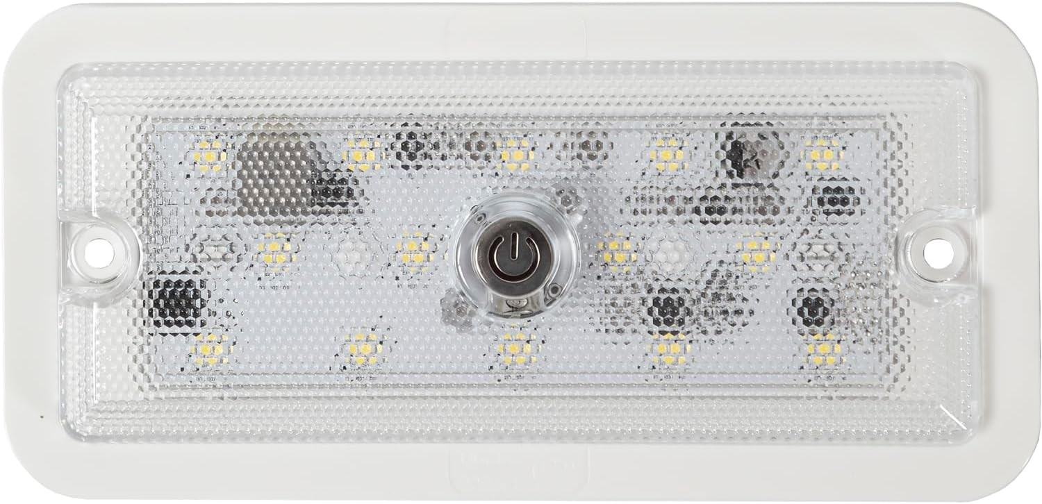 Buyers 5626337 5.8 Inch Rectangular LED Interior Dome Light with Built-In Switch