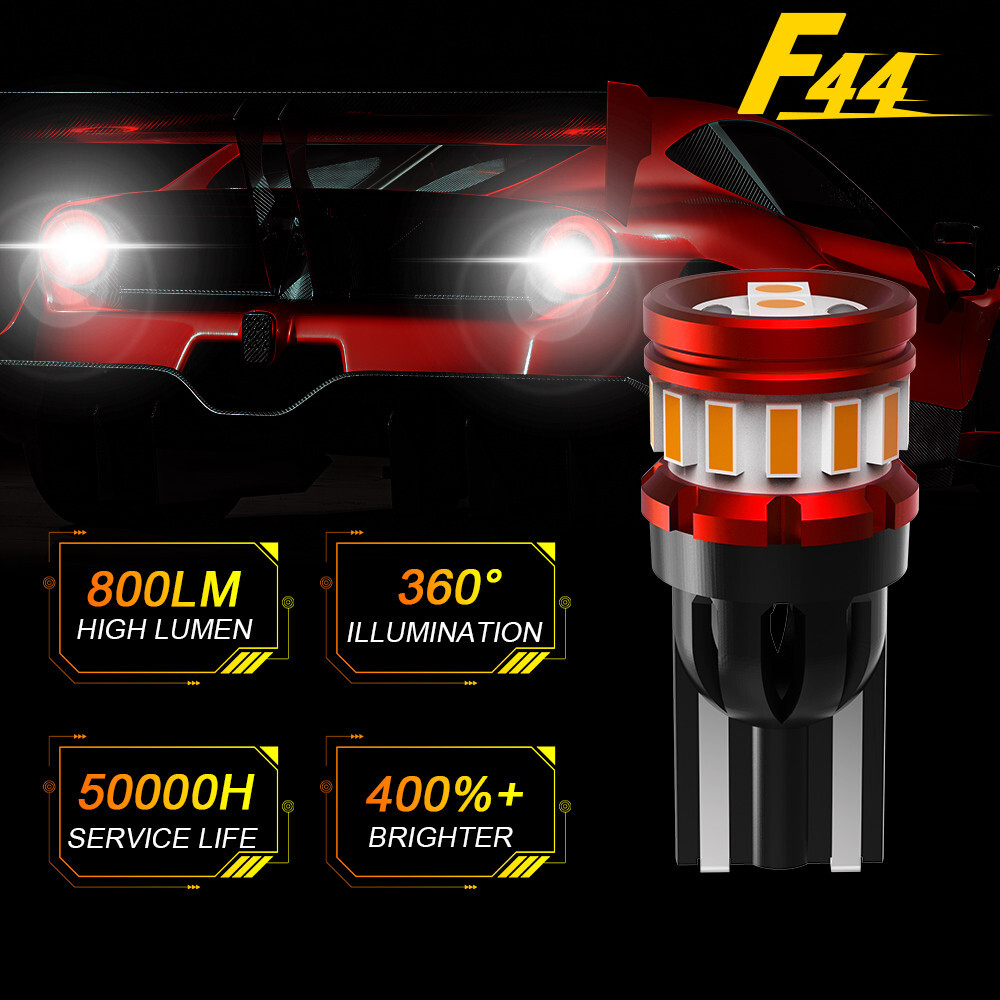 2x Amber LED Side Marker Light Bulbs 168 194 T10 For Toyota Camry 2002-2024