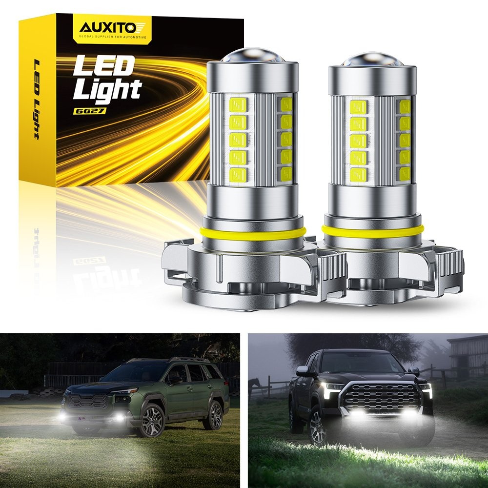 AUXITO LED Fog Light Bulb H16 5202 Fog Light Bulbs White 6000K High Power Lamps