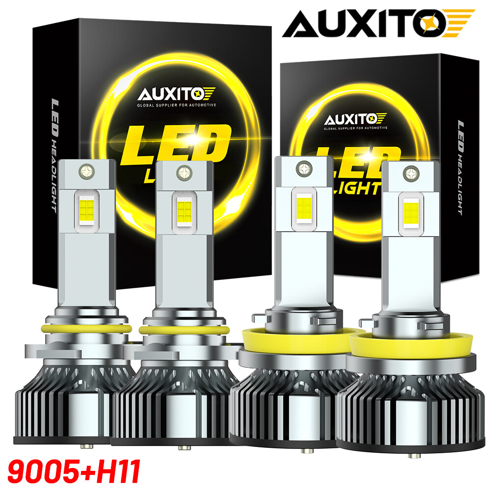9005+H11 LED Headlight Super Bright Bulbs Kit 6500K White 80000LM High/Low Beam