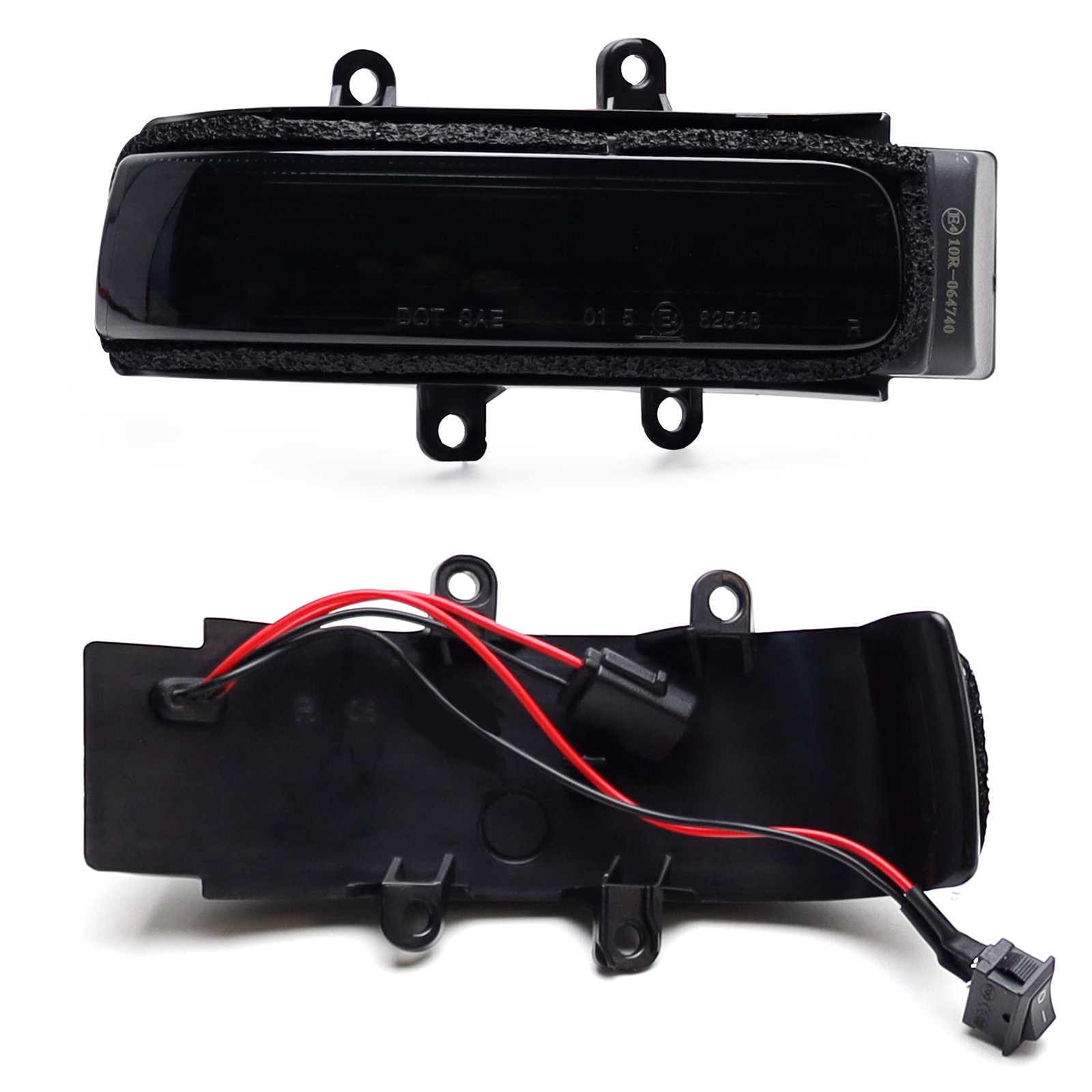 Smoke Lens Full LED Sequential Blink Side Mirror Lights For 2010-13 4Runner, etc
