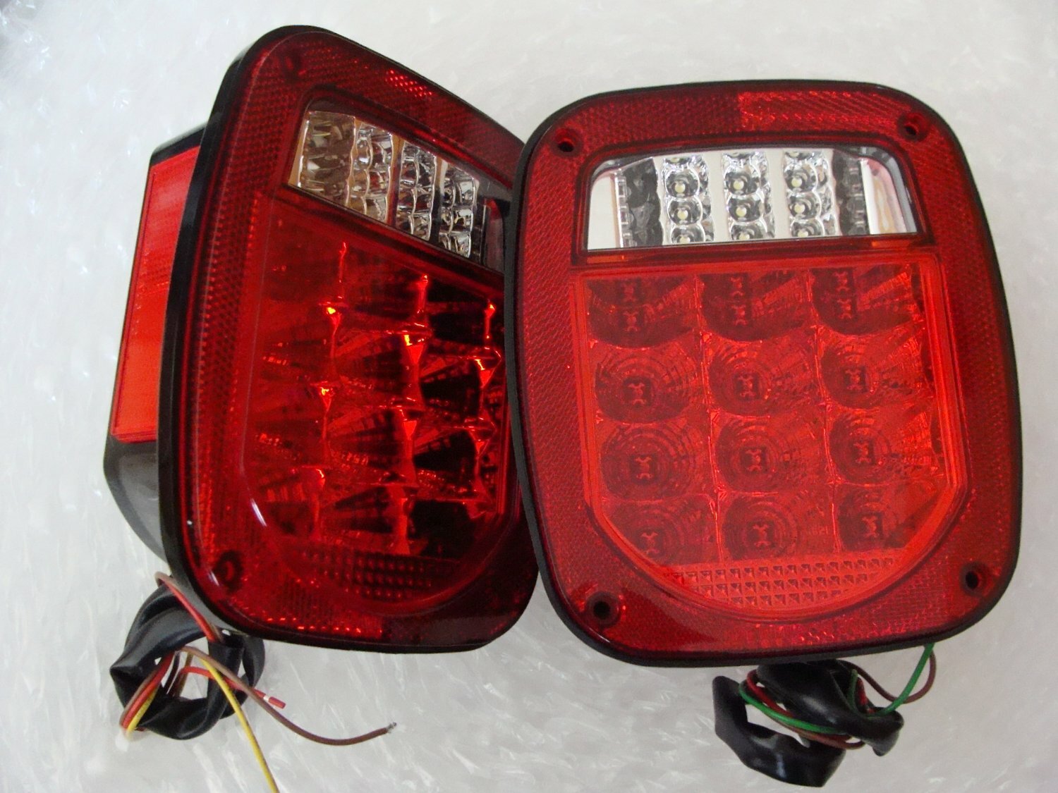 For Jeep CJ YJ TJ LED TAIL LIGHTS TRAILER RUBICON OFF ROAD LIFETIME WARR