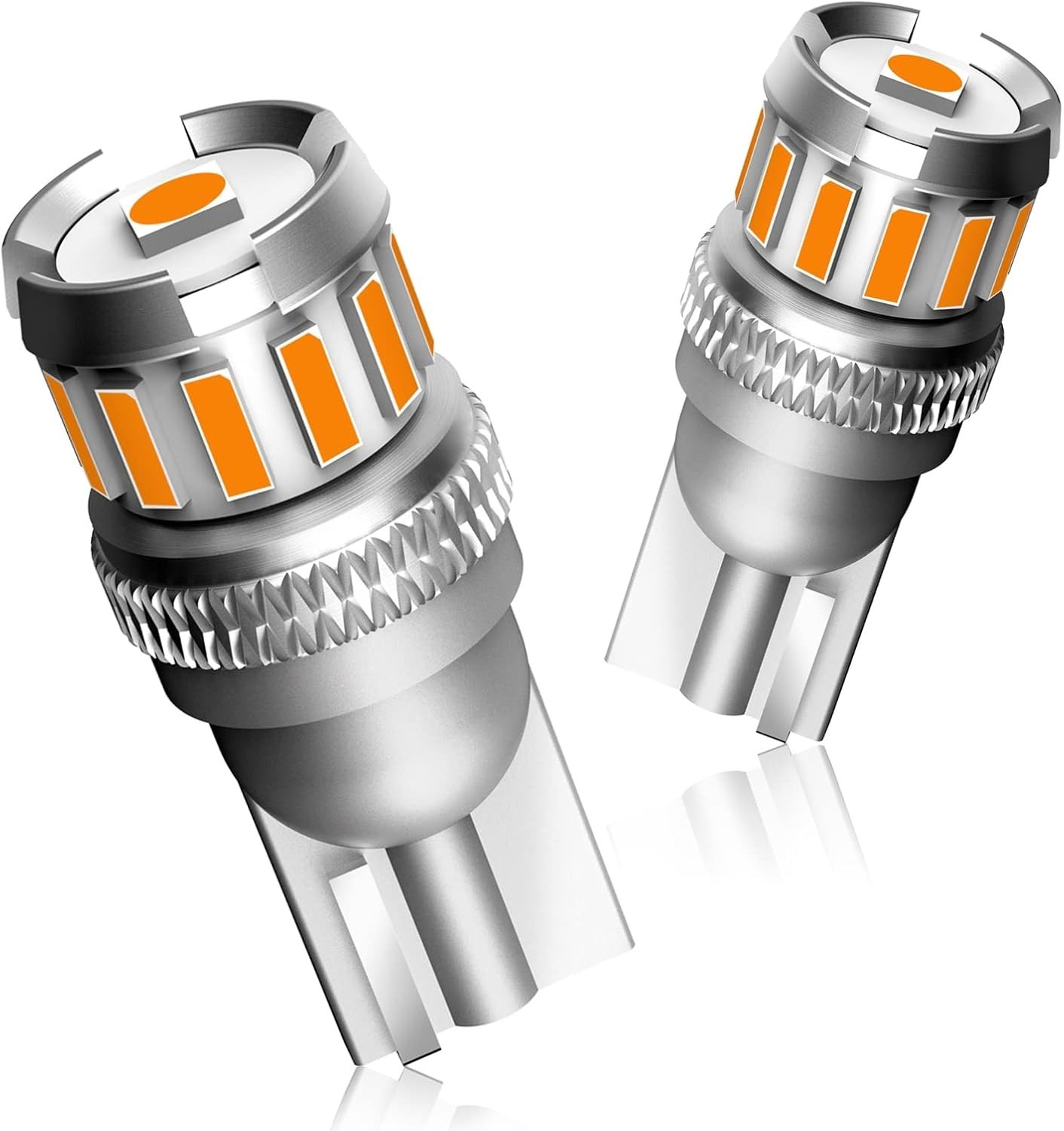 High-Performance 194 Amber T10 LED Bulbs – 50000 Hours Longevity, Easy Install