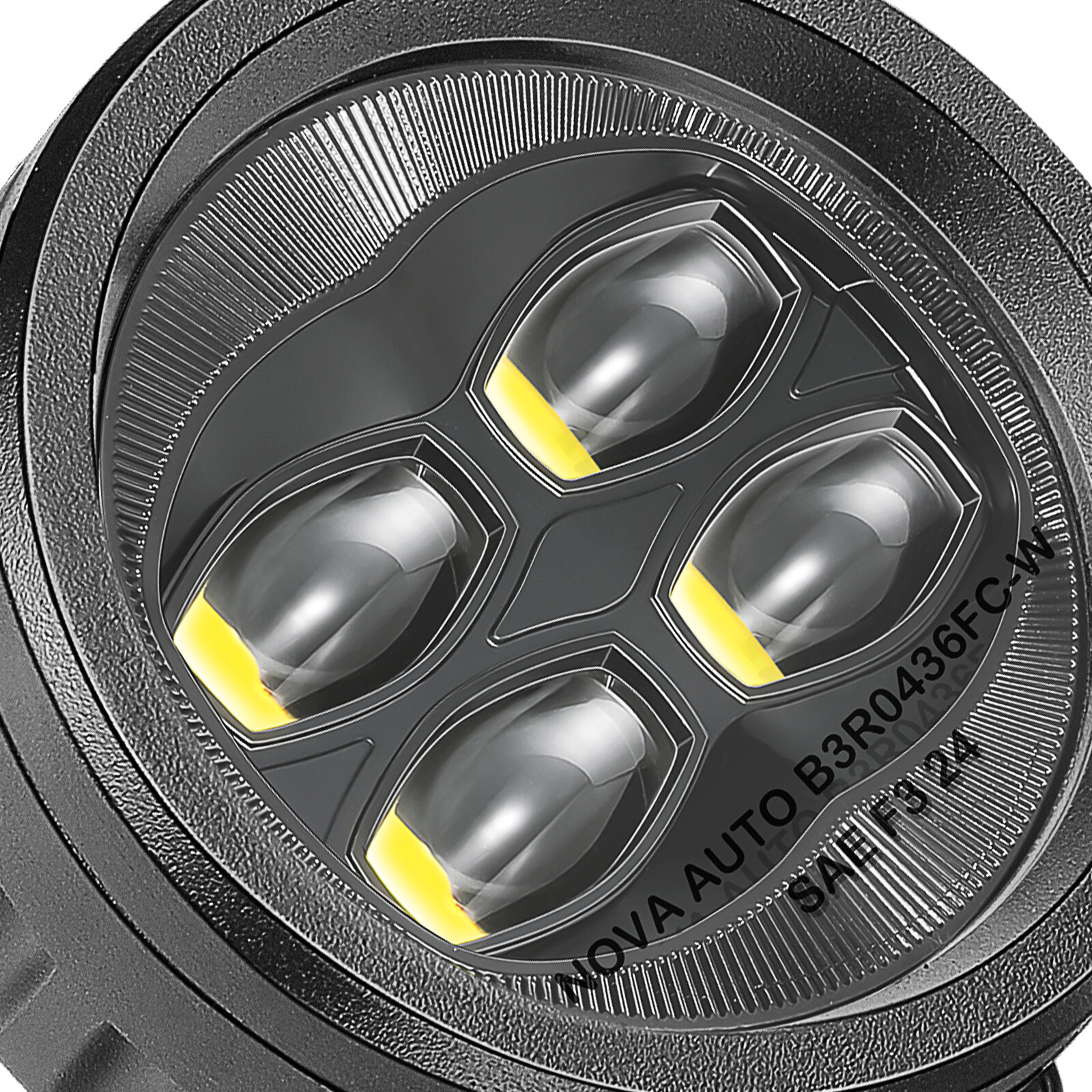 2X 3.5″ SAE LED Fog Lights Round Driving Spot Pods Street Legal DOT Approved 12V