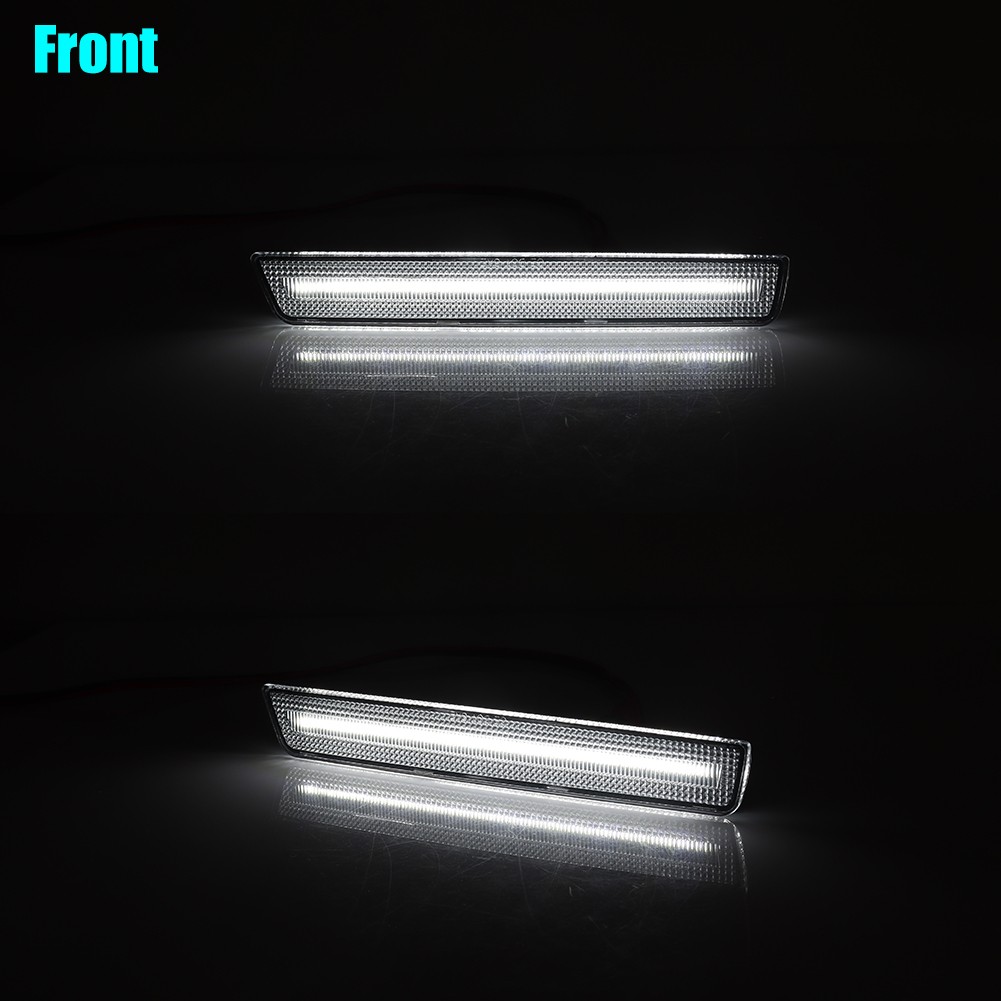 4x Clear LED Side Marker Lights For 2015-2023 Dodge Challenger R/T ScatPack SXT