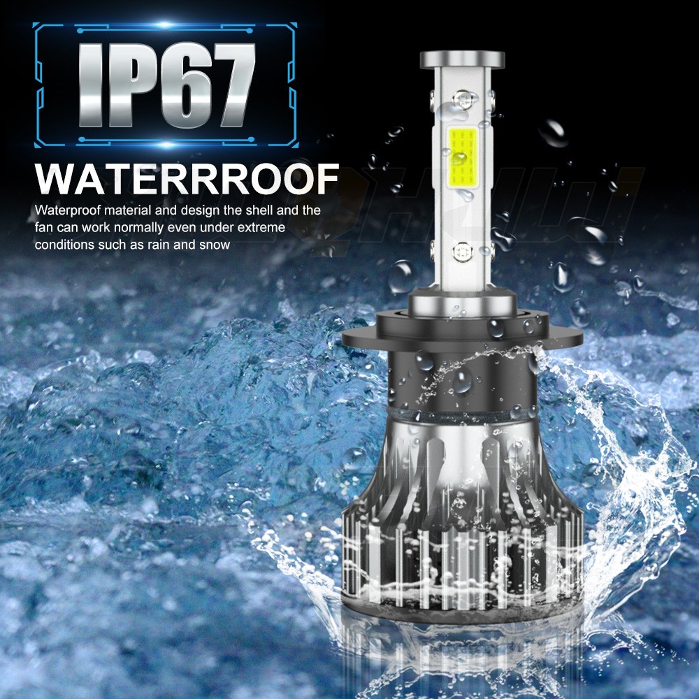 H7 LED Headlight Bulbs For Yamaha YZF-R6 2003-15 YZF-R1 2007-14 6000K Pure White