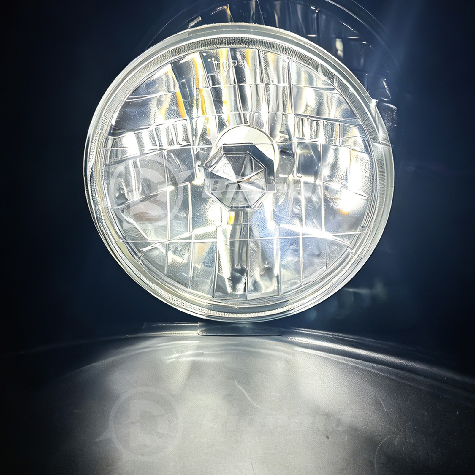 For Hummer H2 2003-2009 Pair DOT 7 inch Round LED Headlights w/ High Low Beam
