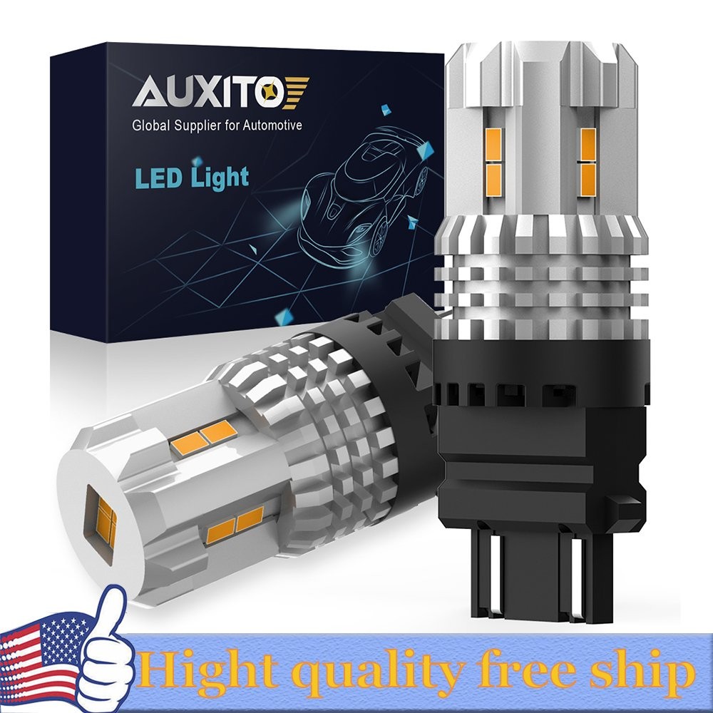 1/2set PAIR 3157 3156 LED Yellow Turn Signal Indicator Light Bulb Error Free