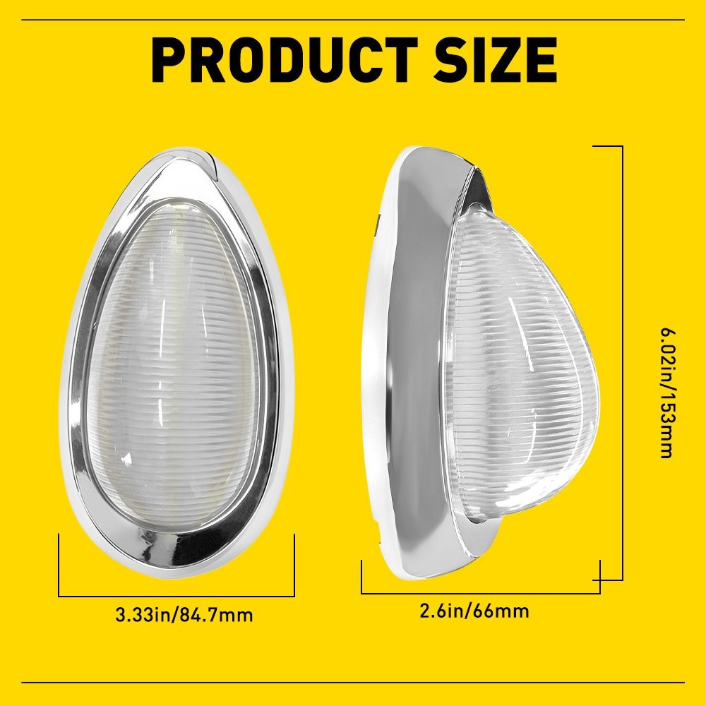 Fit Freightliner Truck Amber LED Clearance Identification Light Clear Lens 2-20x