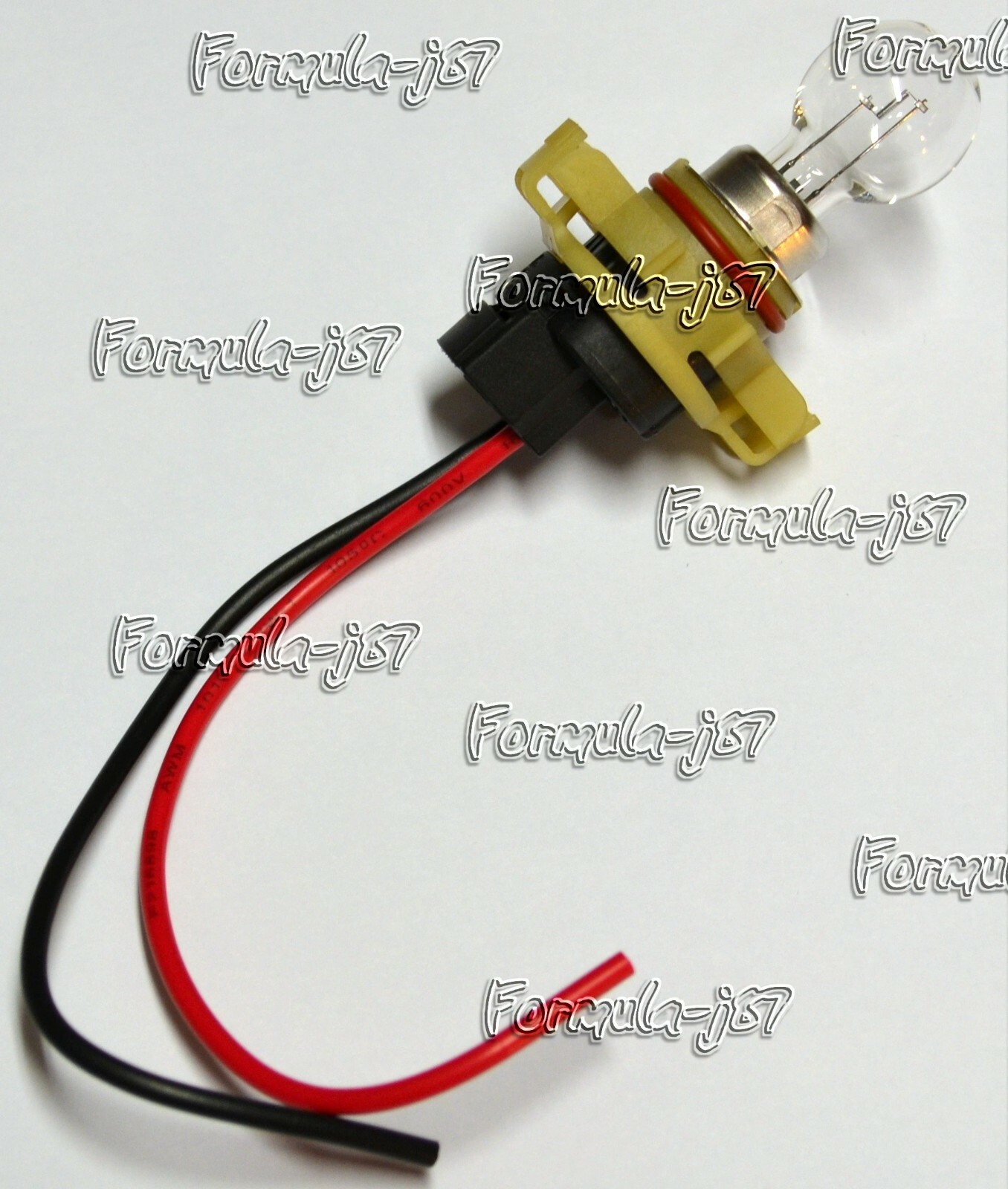 Wire PS24W 5202 H16 Two Harness Fog Light Female Bulb Socket Connector Plug Lamp