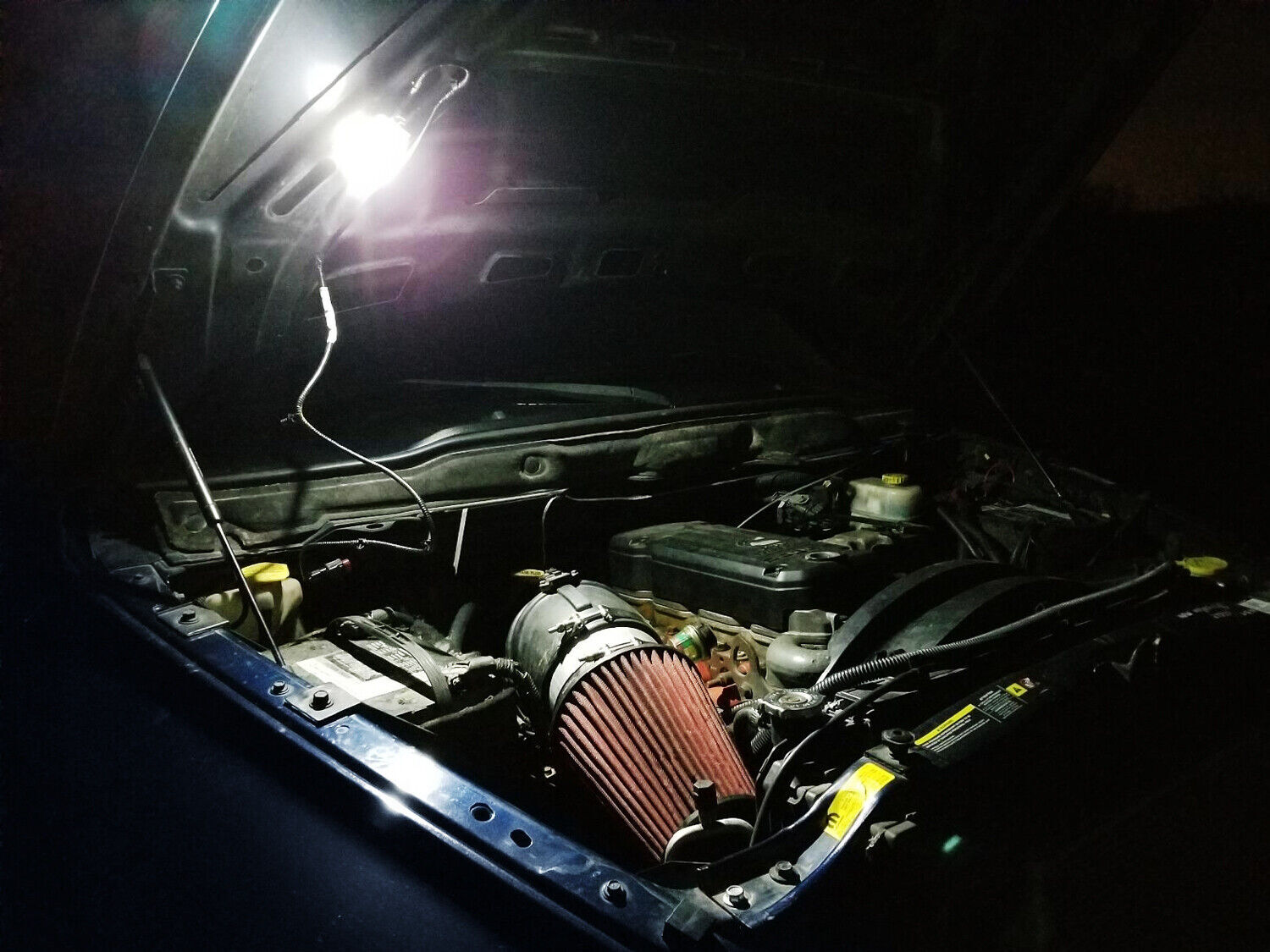LED Underhood Hood Courtesy Light For Dodge RAM Charger Jeep Wrangler Chrysler
